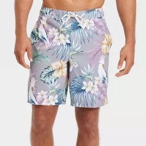 Tropical Floral Men's Swim Shorts